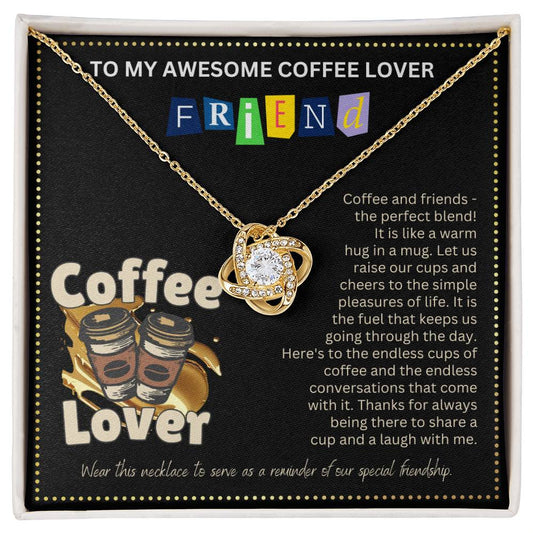 JGF Jewelry Gifts for Family Friendship Necklace for BFF Bestie No Coffee No Workee
