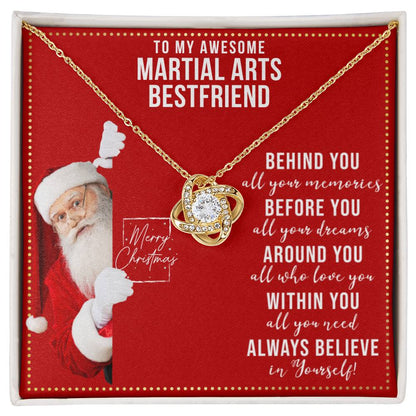 JGF Jewelry Gifts for Family Necklace Gift For Martial Arts Adult BFF Bestie Female Friend Women