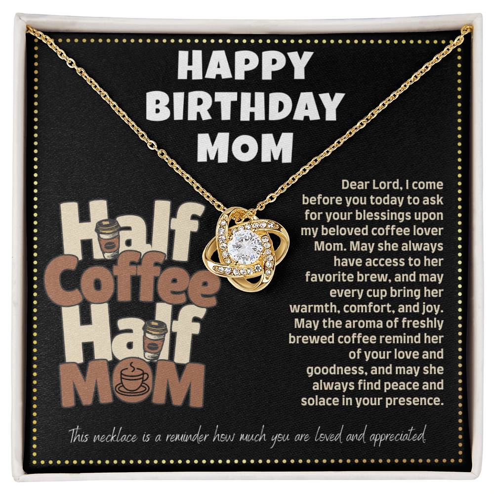 JGF Jewelry Gifts for Family Birthday Message Card For Mom About Coffee