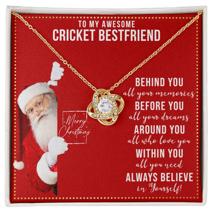 JGF Jewelry Gifts for Family Necklace Gift For Cricket Female Bestie BFF Friend