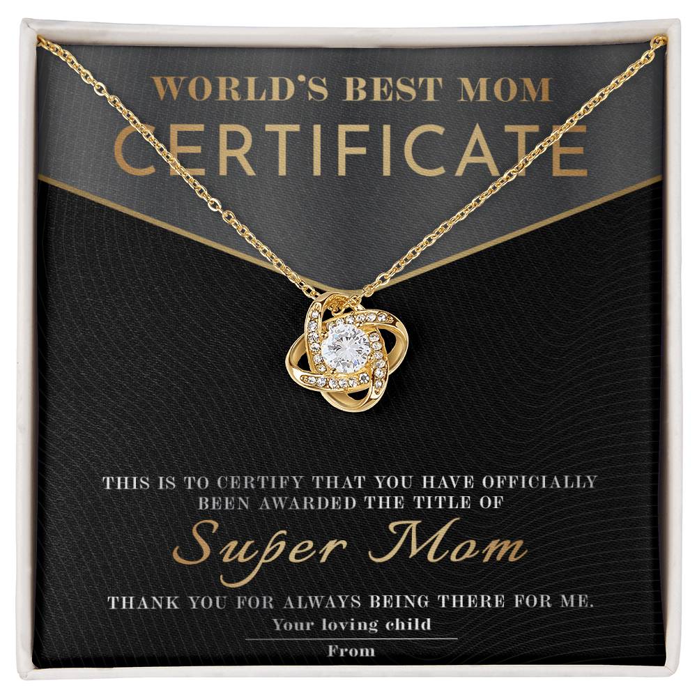Mom-Best Mom Certificate