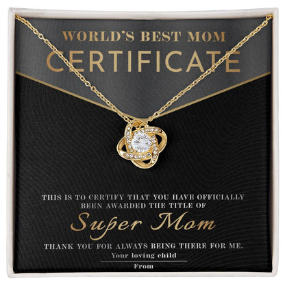 Mom-Best Mom Certificate