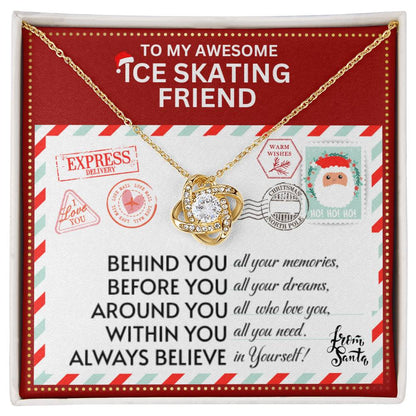 JGF Jewelry Gifts for Family Ice Skating Best Friend Bestie BFF Last Minute Gifts for Christmas