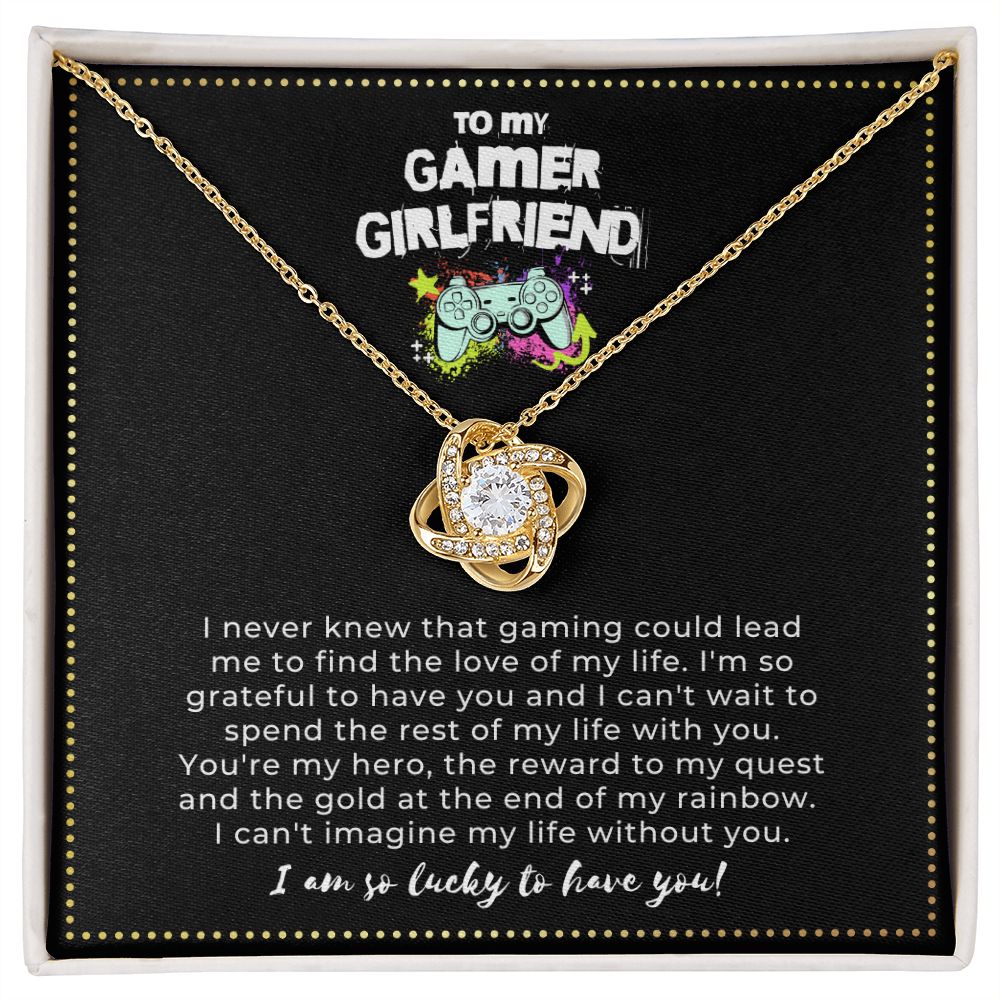 JGF Jewelry Gifts for Family | Celtic Knot Necklace For Women Sterling Silver | Gamer Girlfriend Birthday Gifts Ideas