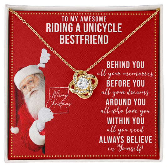 JGF Jewelry Gifts for Family Necklace Gift For Riding A Unicycle Female Bestie BFF Friend