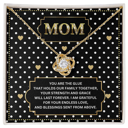JGF Jewelry Gifts for Family I Love Mommy Necklace For Mothers Day Birthday Message Card