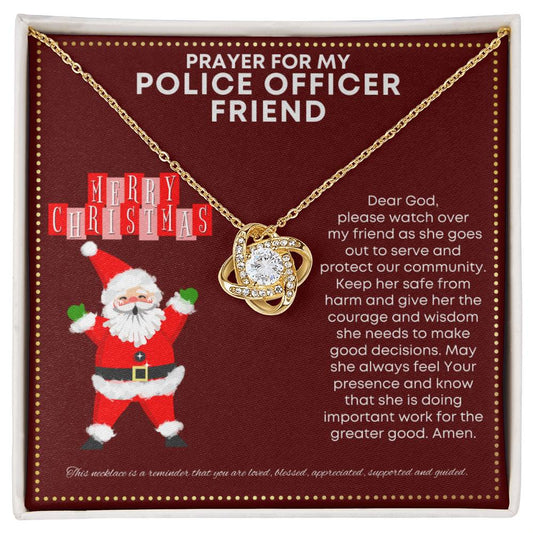 JGF Jewelry Gifts for Family Prayer For My Police Officer Friend
