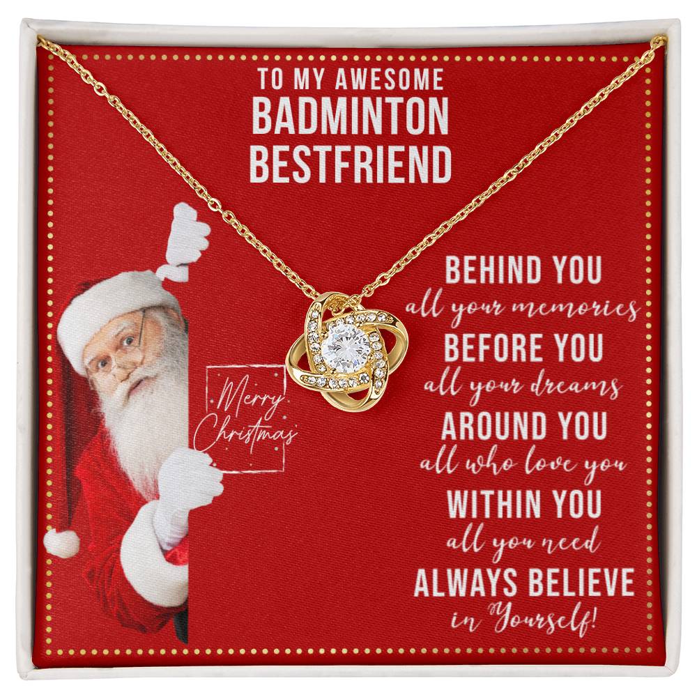 JGF Jewelry Gifts for Family Necklace Gift For Badminton Female Bestie BFF Friend