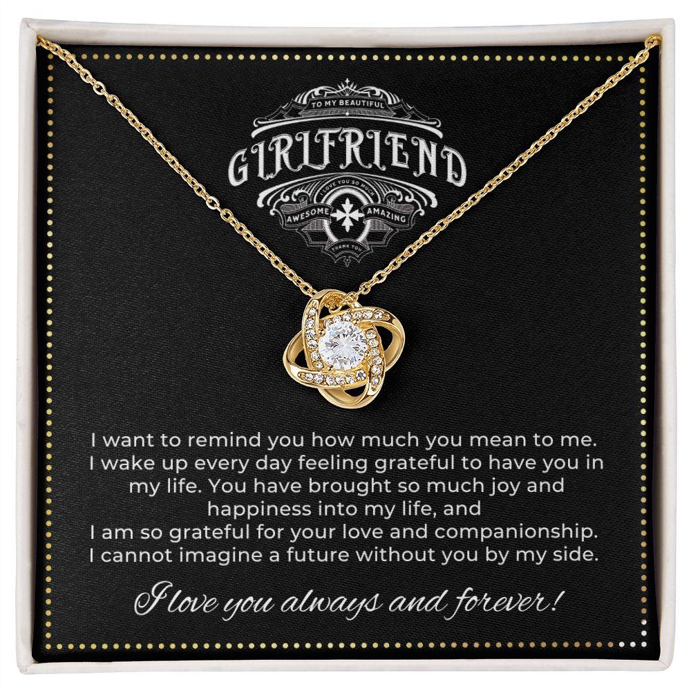 JGF Jewelry Gifts for Family | To My Beautiful Girlfriend LOVE KNOT 1418-BB