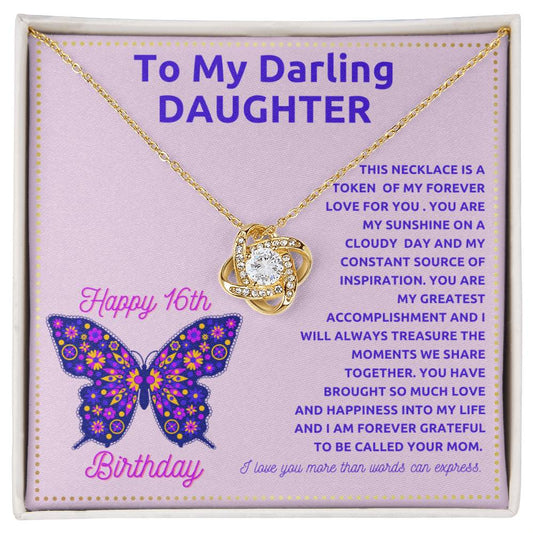 JGF Jewelry Gifts for Family 16th Birthday Card For Daughter From Mom And Dad