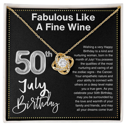 JGF Jewelry Gifts for Family 50th Birthday Gifts For Women July