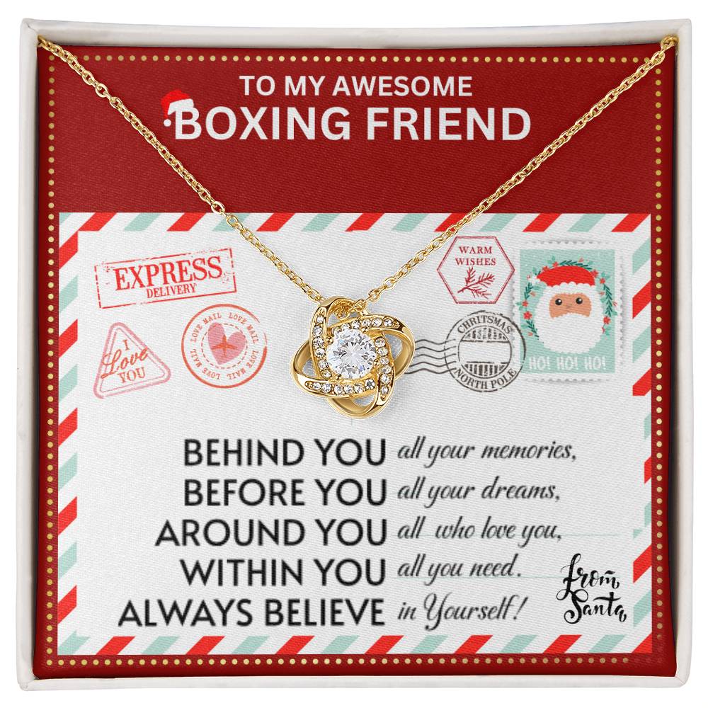 JGF Jewelry Gifts for Family Necklace Gift For Boxing Female Bestie BFF Friend Far Away Gift Basket