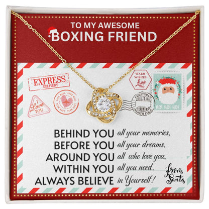 JGF Jewelry Gifts for Family Necklace Gift For Boxing Female Bestie BFF Friend Far Away Gift Basket