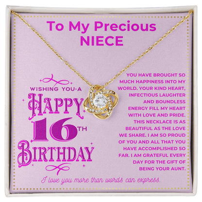 JGF Jewelry Gifts for Family Niece Necklace From Aunt Sterling Silver