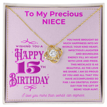 JGF Jewelry Gifts for Family Niece 15th Quinceanera Birthday Card For Girl