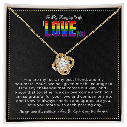 JGF Jewelry Gifts for Family | I Love You Gifts For Her Lesbian Necklace