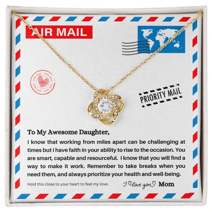 JGF Jewelry Gifts for Family | New Job Gift For Daughter | Sterling Silver Necklace For Women Send With Love