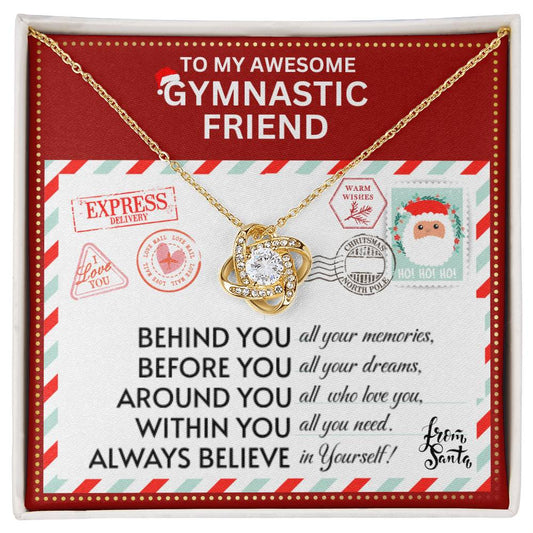 JGF Jewelry Gifts for Family Necklace Gift For Gymnastic Female Bestie BFF Friend Long Distance