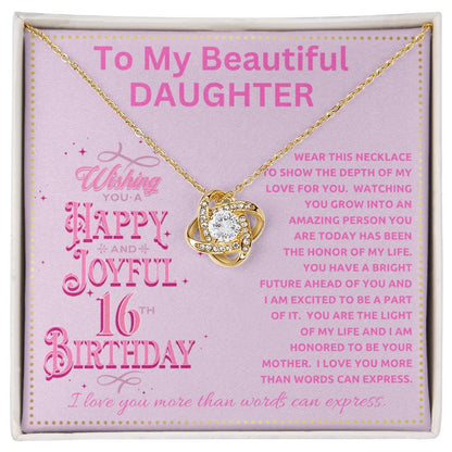 JGF Jewelry Gifts for Family To My Sweet 16 Daughter 16th Birthday