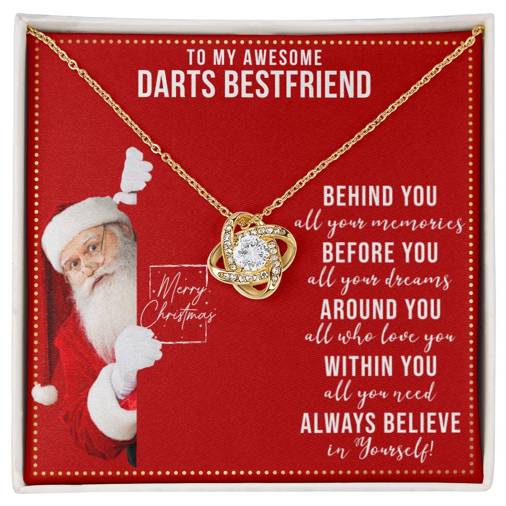 JGF Jewelry Gifts for Family Necklace Gift For Darts Adult Female Bestie BFF Friend