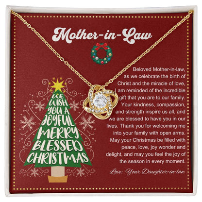 JGF Jewelry Gifts for Family | Mother In Law Necklace From Daughter In Law for Christmas