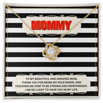 JGF Jewelry Gifts for Family I Love My Mommy Message Card Necklace