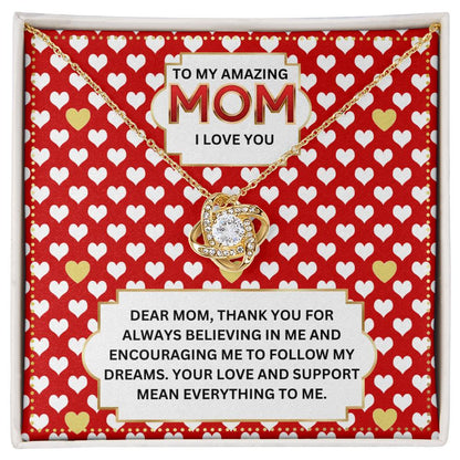 JGF Jewelry Gifts for Family I Love My Mommy Necklace for Mom