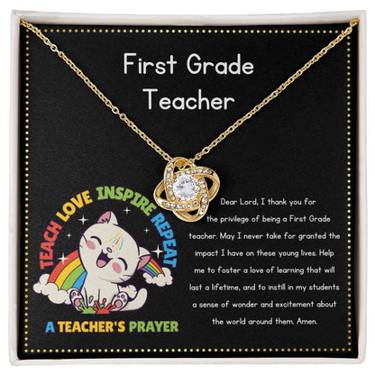 JGF Jewelry Gifts for Family First 1st Grade New Teacher Teach A Prayer Gift