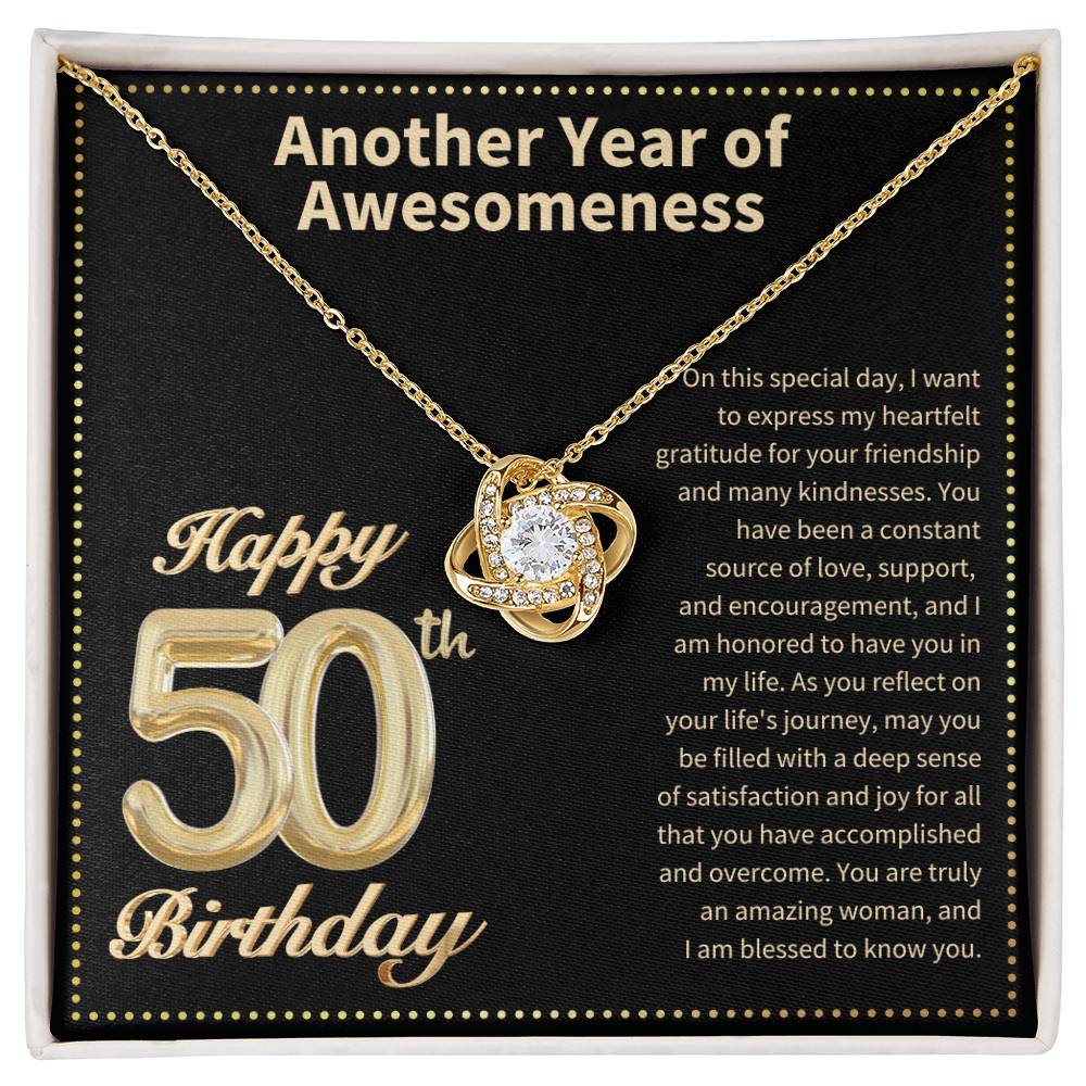 JGF Jewelry Gifts for Family 50th Birthday Card  for Women