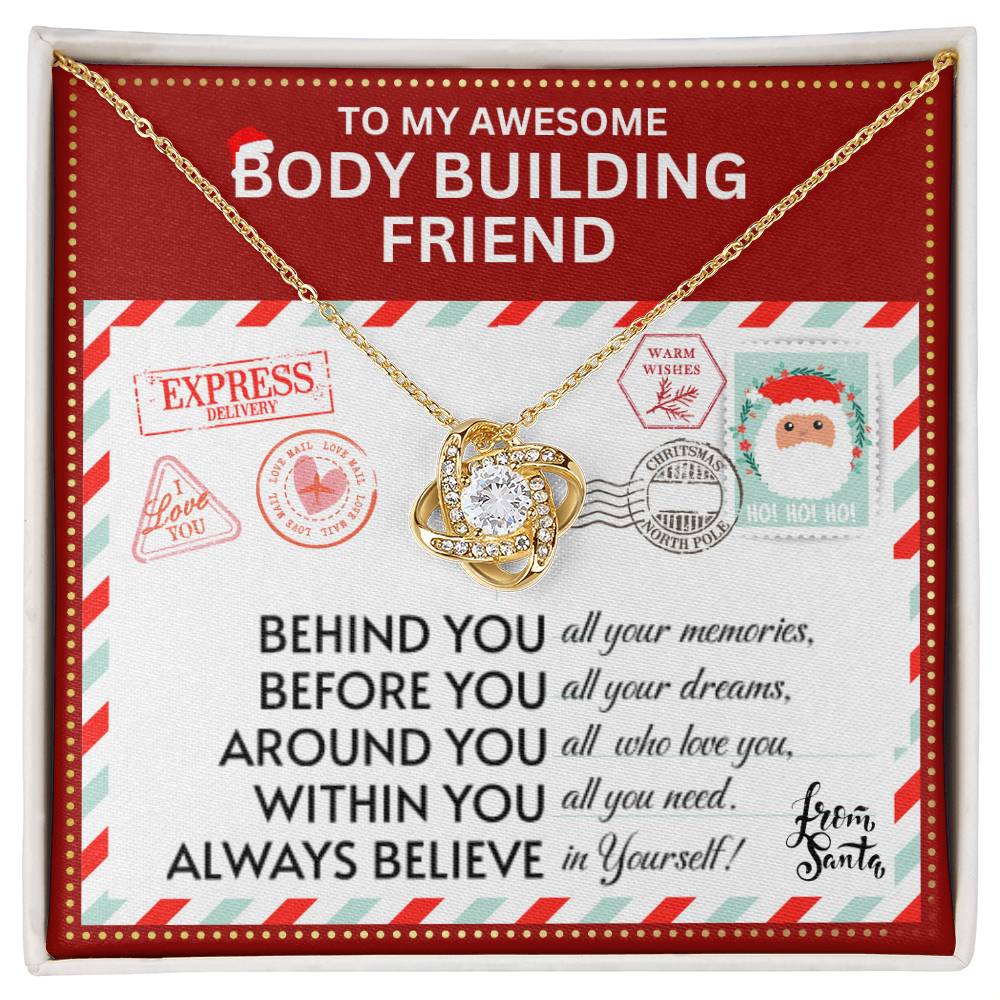 JGF Jewelry Gifts for Family Necklace Gift For Body Building Adult Female Bestie BFF Friend