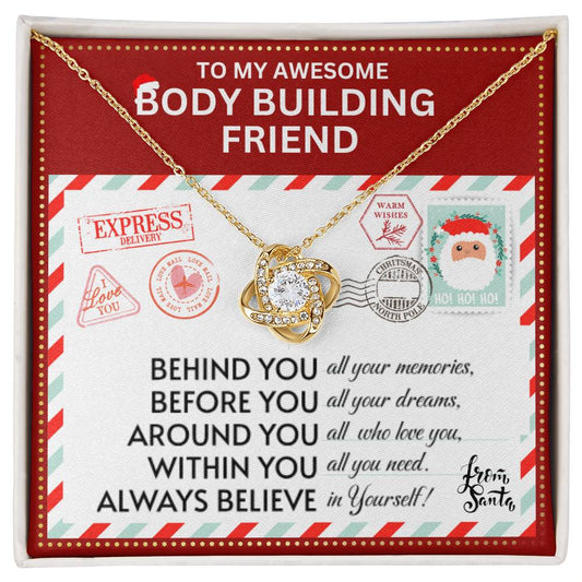 JGF Jewelry Gifts for Family Necklace Gift For Body Building Adult Female Bestie BFF Friend