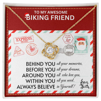 JGF Jewelry Gifts for Family Necklace Gift For Biking Female Bestie BFF Friend Far Away