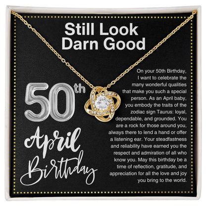 JGF Jewelry Gifts for Family 50th Birthday Gifts For Sister April