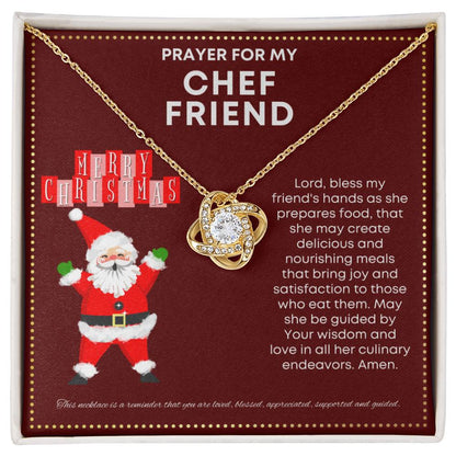 JGF Jewelry Gifts for Family Prayer For My Female Chef Friend