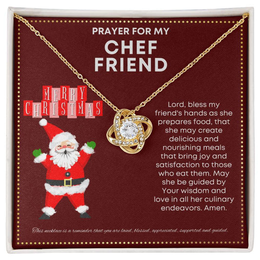 JGF Jewelry Gifts for Family Prayer For My Female Chef Friend