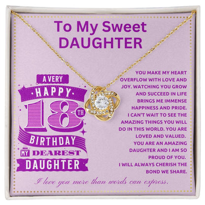 JGF Jewelry Gifts for Family Sterling Silver Necklace For Daughter 18th Birthday