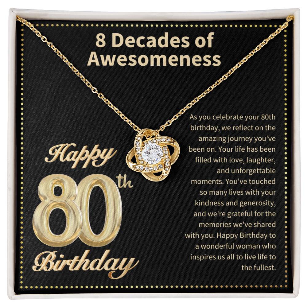 JGF Jewelry Gifts for Family 80th Birthday Gifts for Women