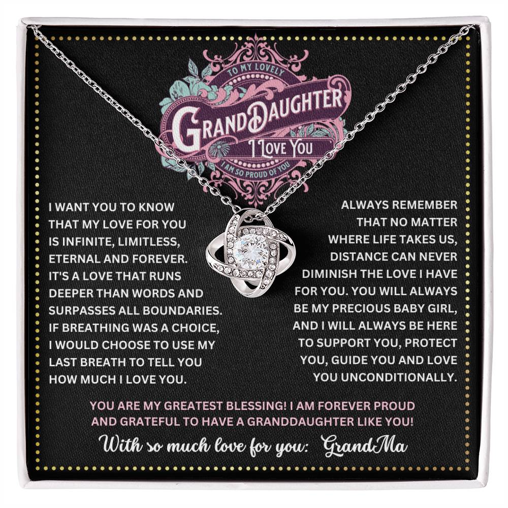 JGF Jewelry Gifts for Family To My Granddaughter Necklace From Grandmother