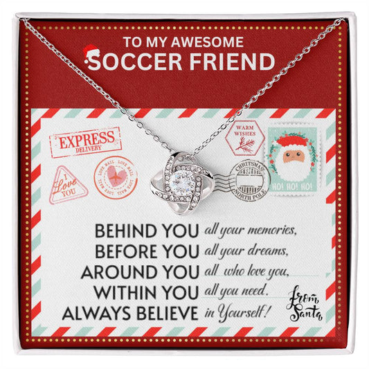 JGF Jewelry Gifts for Family Necklace Gift For Soccer Adult Female Bestie BFF Friend
