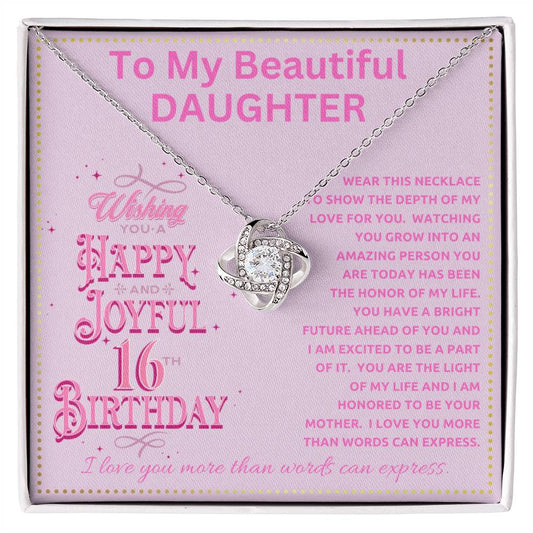 JGF Jewelry Gifts for Family To My Sweet 16 Daughter 16th Birthday