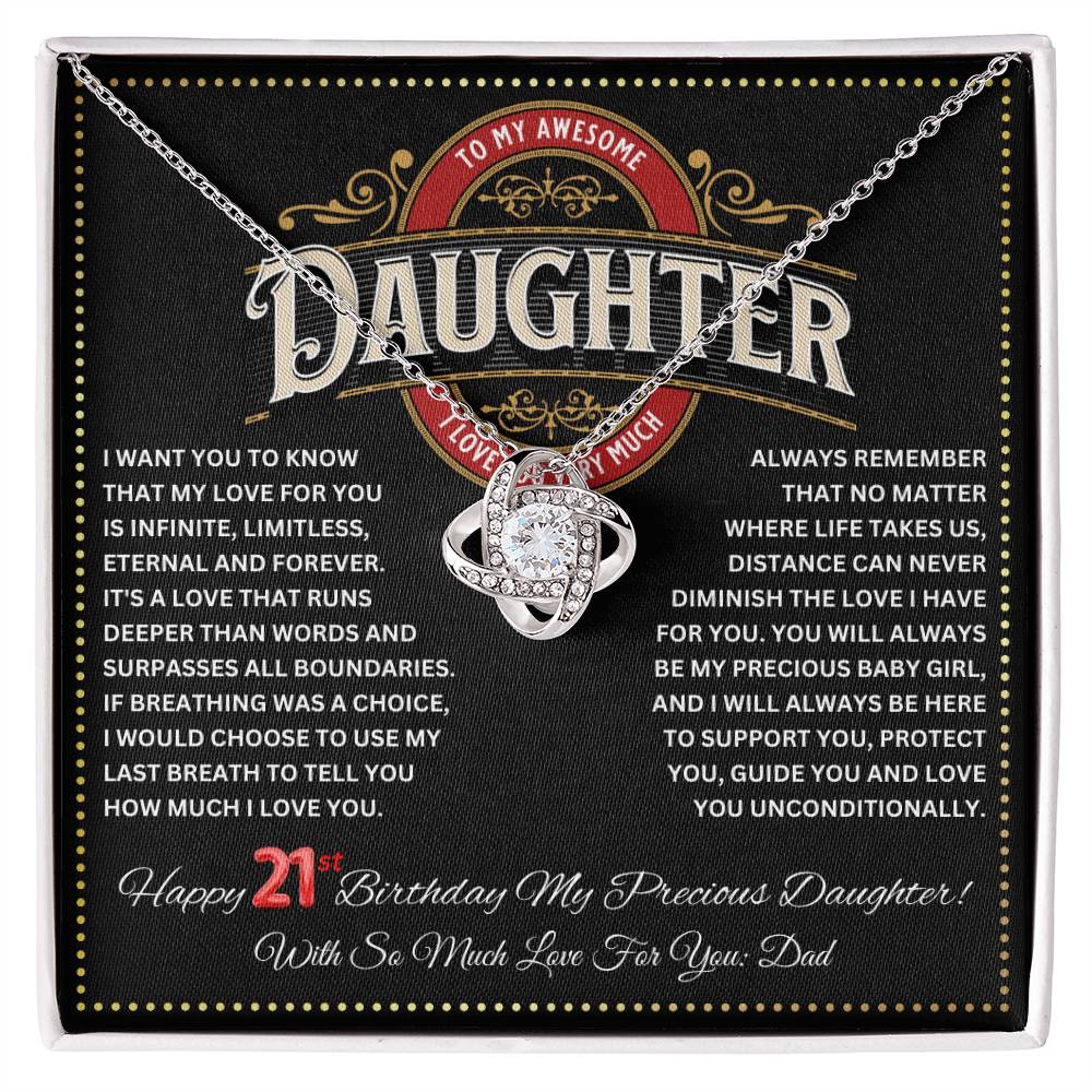 JGF Jewelry Gifts for Family Happy 21st Birthday Card For Daughter From Dad