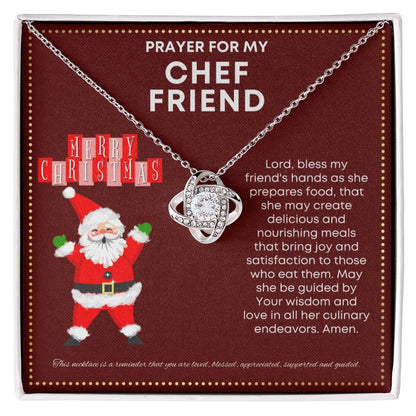 JGF Jewelry Gifts for Family Prayer For My Female Chef Friend