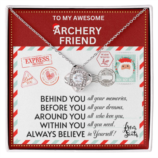 JGF Jewelry Gifts for Family Necklace Gift For Archery BFF Bestie Female Friend