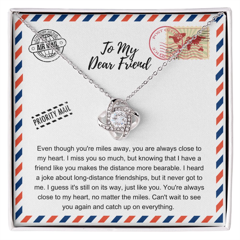 JGF Jewelry Gifts for Family | Necklace for Best Friend Gift for Long Distance Friendship | Sterling Silver Necklace For Women Send With Love