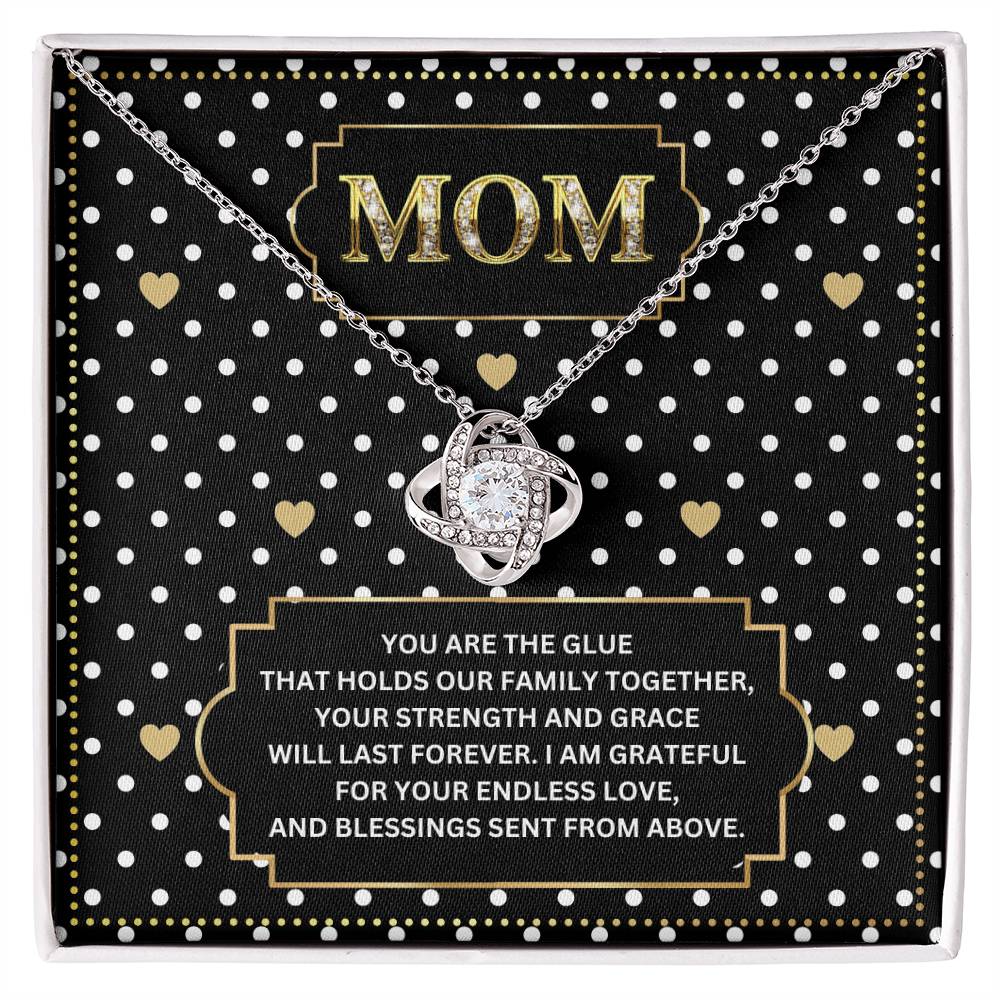 JGF Jewelry Gifts for Family I Love Mommy Necklace For Mothers Day Birthday Message Card