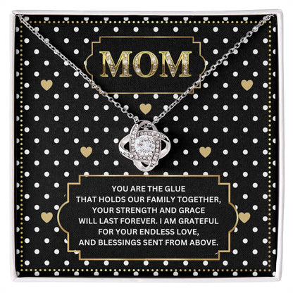 JGF Jewelry Gifts for Family I Love Mommy Necklace For Mothers Day Birthday Message Card
