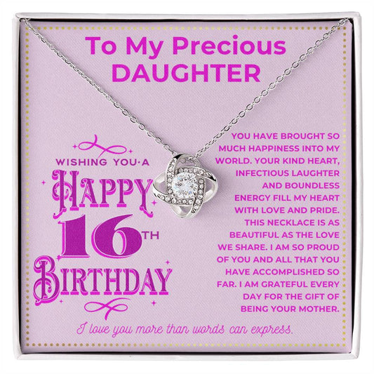 JGF Jewelry Gifts for Family Sweet 16 Birthday Card For Daughter
