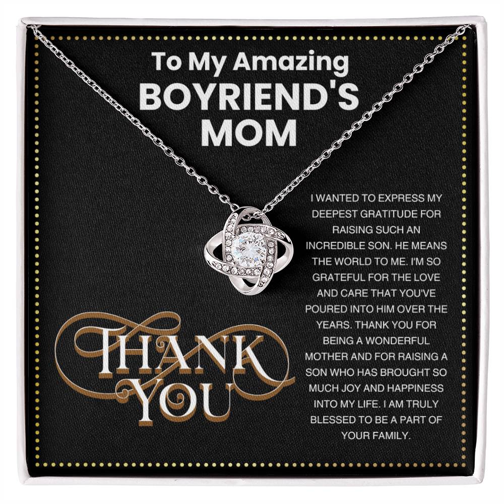 JGF Jewelry Gifts for Family To My Boyfriends Mom Gifts