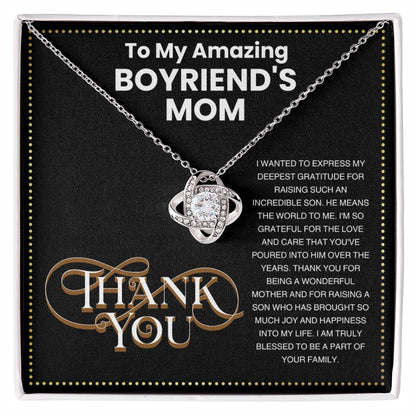 JGF Jewelry Gifts for Family To My Boyfriends Mom Gifts