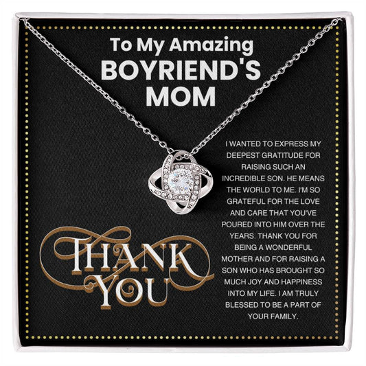 JGF Jewelry Gifts for Family To My Boyfriends Mom Gifts